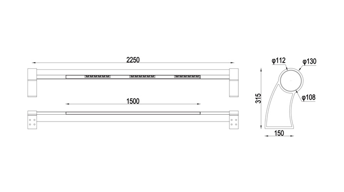 guardrail street light